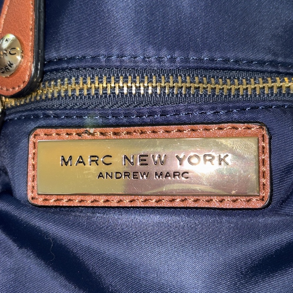 New w/Tags Marc New York Andrew Marc Navy Mini Zipper Backpack - Picture 3 of 16